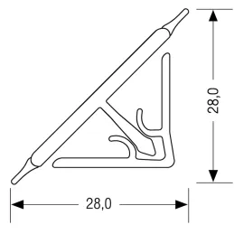 Tesnilni trak KRONOSPAN 8685 RS / Snow White