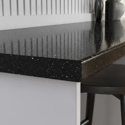 Delovna plošča KRONOSPAN Andromeda sijoče črna / K218 GG