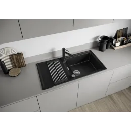 Granitno pomivalno korito Blanco ADIRA XL 6 S z ekscentrom / Kava
