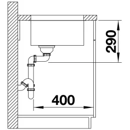 Pomivalno korito iz nerjavnega jekla Blanco ETAGON 500-IF/A / z drsnimi vodili
