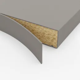 ABS obroba za delovno ploščo Aluminij fino krtačen F502