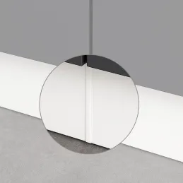 Linearni spoj za kuhinjsko plastično podnožje 126 / bela