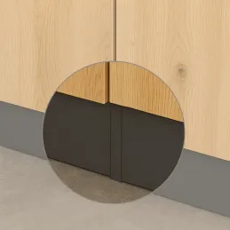 Linearni spoj za kuhinjski plastični podnožni profil / Antracit