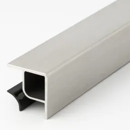 Kotni spojnik za kuhinjski podstavek 90° / Brušen aluminij