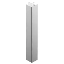 Kotni spojnik za kuhinjski podstavek 90° / Brušen aluminij