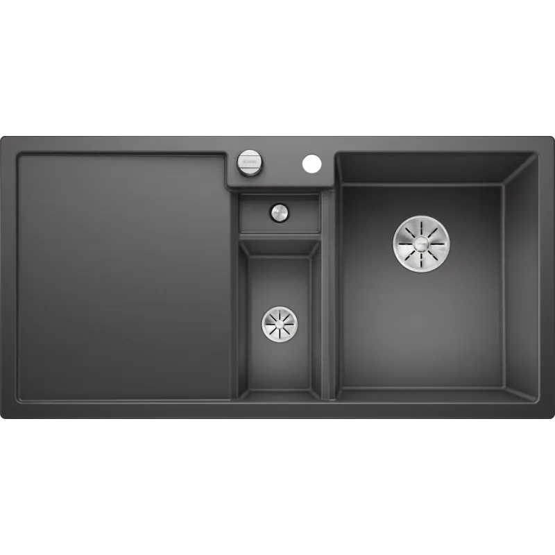 Granitno pomivalno korito Blanco COLLECTIS 6 S z ekscentrom / Siva skala