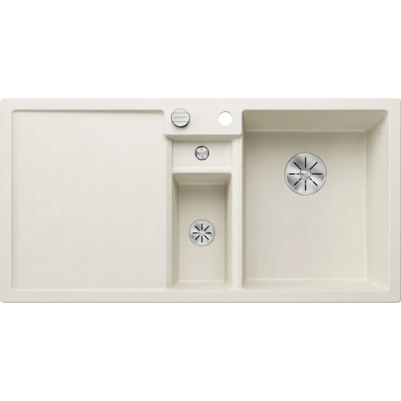 Pomivalno korito iz granita Blanco COLLECTIS 6 S z ekscentrom / Bela Soft