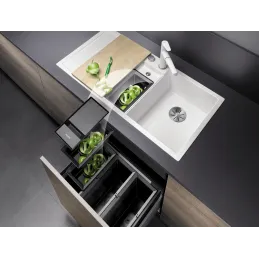 Granitno pomivalno korito Blanco COLLECTIS 6 S z ekscentrom / Tartufo