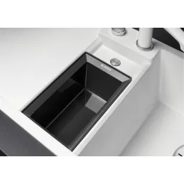 Granitno korito Blanco COLLECTIS 6 S z ekscentrom / Kava