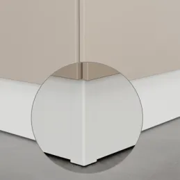 Kotna spojka za kuhinjski podnožni element PAX 90° / Bela matirana