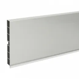 Plastični kuhinjski podnožni profil PAX / brušeni aluminij