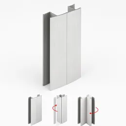 Flexi spojka za podnožje PAX – 90° do 270° / brušen aluminij
