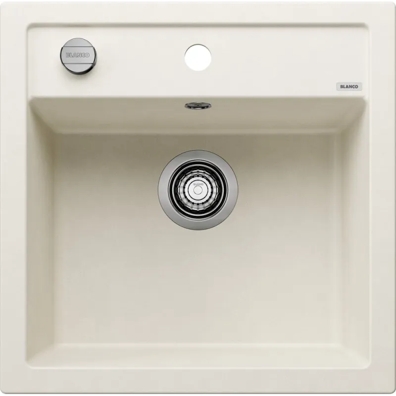 Pomivalno korito iz keramike Blanco DALAGO 5 z ekscentrom / Bela soft