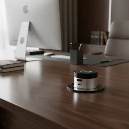 Izvlečna električna vtičnica VENUX 1x USB A-C / nerjavno jeklo