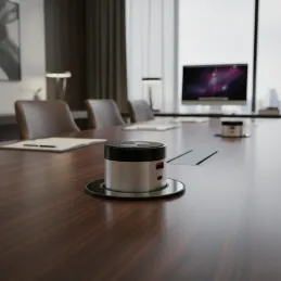 Izvlečna električna vtičnica VENUX 1x USB A-C / nerjavno jeklo