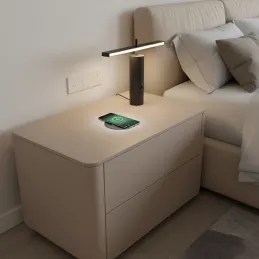 Brezžični polnilnik MULTI 15W + USB A-C / Črna