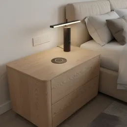 Brezžični polnilnik MULTI 15W + USB A-C / Črna