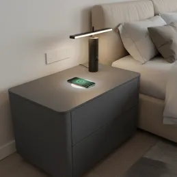 Brezžični polnilnik MULTI 15 W + USB A-C / Bel