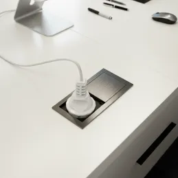 Električna vtičnica VersaHit Mono 1 x 230V FRENCH / kositrna