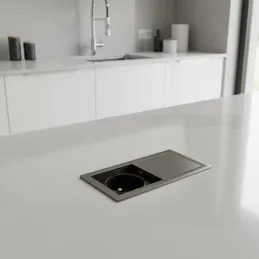 Električna vtičnica VersaHit Mono 1 x 230V FRENCH / kositrna