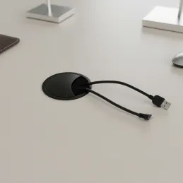 Prehod za kable LOOP 80 / mat črna