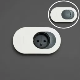 Električna vtičnica ORBIT 1 x 230 V / Bela matirana