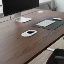 Električna vtičnica ORBIT 1x 230V + 2x USB A-C / Bela matirana