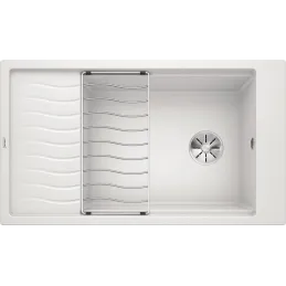 Pomivalno korito iz keramike Blanco ELON XL 8 S z rešetko / Belo