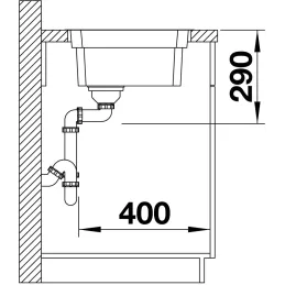 Pomivalno korito iz nerjavnega jekla Blanco ETAGON 500-IF/A / z drsnimi vodili
