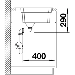 Pomivalno korito iz nerjavnega jekla Blanco ETAGON 500-IF/A / z drsnimi vodili