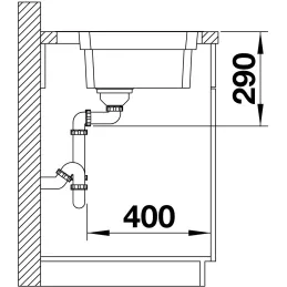 Pomivalno korito iz nerjavnega jekla Blanco ETAGON 500-IF/A