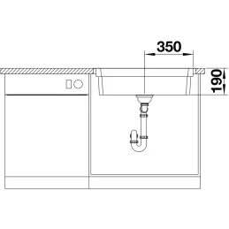Pomivalno korito iz nerjavnega jekla Blanco ETAGON 500-IF/A
