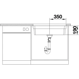 Pomivalno korito iz nerjavnega jekla Blanco ETAGON 700-U / z drsnimi vodili