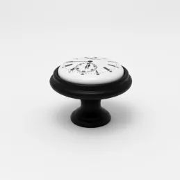Ročaj gumb VIAMO CLOCK / Črna