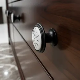 Ročaj gumb VIAMO CLOCK / Črna