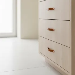 Usnjen ročaj DOLCE OVAL / Rjava