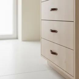 Usnjen ročaj DOLCE OVAL / Temno rjava