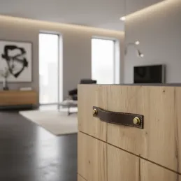 Ročaj SAMSONITE / Rjavo usnje