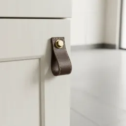 Gumb ročaj SAMSONITE / Rjavo usnje