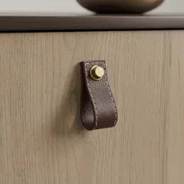 Gumb ročaj SAMSONITE / Rjavo usnje