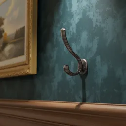 Obešalnik za pohištvo ARLES / Starinsko srebrna