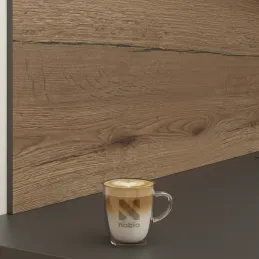 Zaščitna stenska obloga za delovno ploščo Dub Halifax tabak / H1181