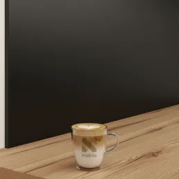 Zaščitna stenska obloga za delovno ploščo Črna / U999/ST89