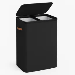 Košara za perilo MYSTIC 170 l / Črna