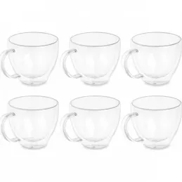 Komplet 6 termo kozarcev za kavo VIVALTO 140 ml / prozornih