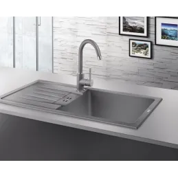Pomivalno korito iz keramike Blanco FAVUM XL 6 S / Bela