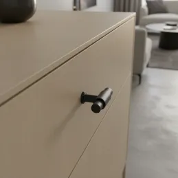 Gumbasta ročica TINA DUO / Črna matirana
