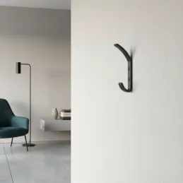 Stenski obešalnik FIT Maxi / Mat črna
