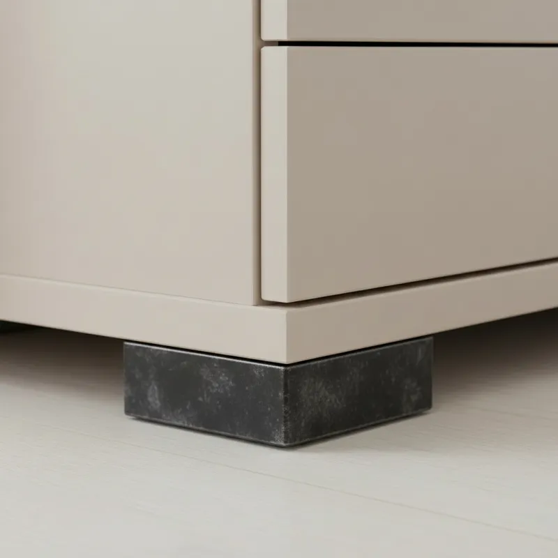 Plastična nogica 20 mm 60 × 60 / črna patina