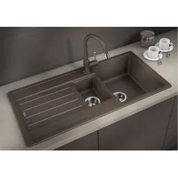 Granitno pomivalno korito Blanco LEGRA 6 S / Soft bela